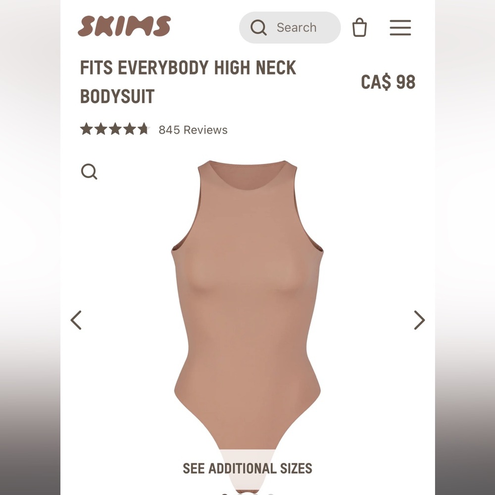 SKIMS ● Fits Everybody High Neck Bodysuit